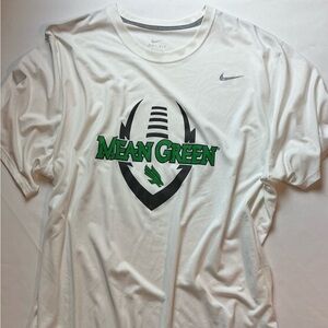 Nike White Mean Green Men's Short Sleeve Nike Dri-Fit Tee